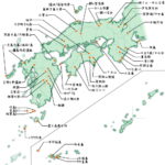 西日本の「日本の秘境100選」マップ