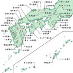 全国の有名温泉一覧地図（西日本）
