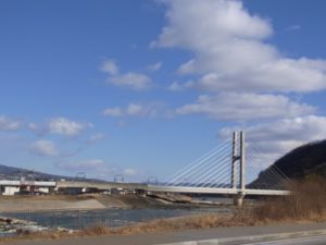 上田ハープ橋（千曲川・北陸新幹線）