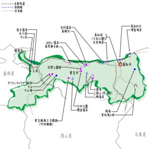 鳥取県の観光地・名所一覧・地図