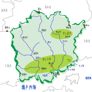 岡山県の地理・地形・地図