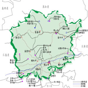 岡山県の観光地・名所一覧・地図