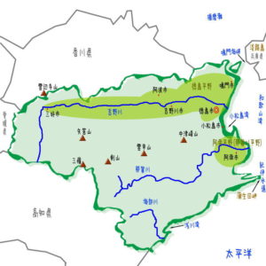 徳島県の地形・地理・地図