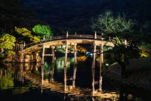 栗林公園　偃月橋(高松市)