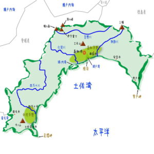 高知県の地理、地形、地図