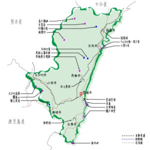 宮崎県の観光地・名所一覧・地図