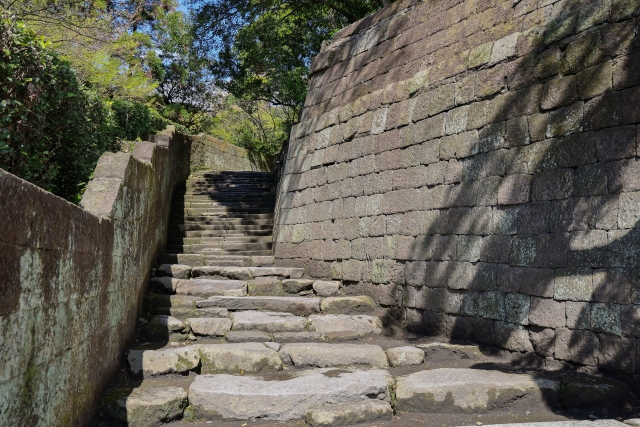 仙厳園の石階段